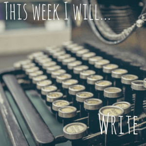 This week I will